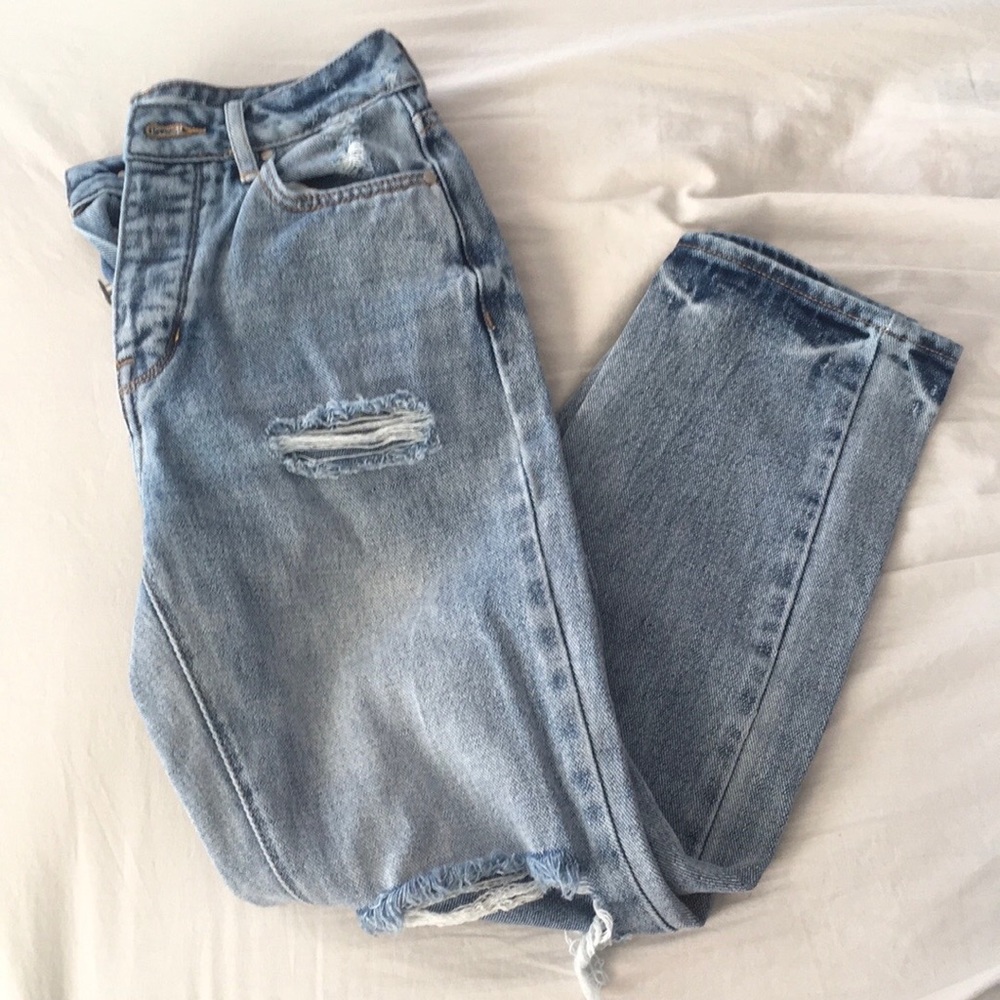 PacSun Mom Jeans Medium Blue Wash - Size 22